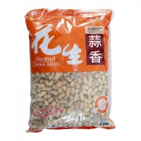 廠家批發(fā)飛花帶殼蒜香味花生2.5kg大包裝花生 香脆可口堅(jiān)果零食