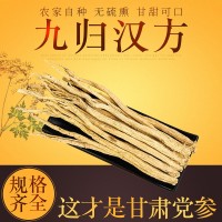 甘肅黨參中藥材批發(fā)黨參條甘肅特產(chǎn)黨參段無硫原色黨參批發(fā)