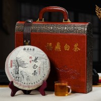 福鼎白茶357克老白茶包裝茶餅禮品茶批發(fā)中秋送禮 現(xiàn)貨茶葉批發(fā)