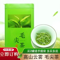 2021年新茶毛尖茶葉綠茶非散裝茶葉濃香型200g禮盒罐裝【大】