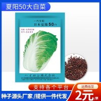 廠家批發(fā)代發(fā)快速耐抽苔日本夏陽(yáng)50大白菜菜種子耐熱耐寒蔬菜